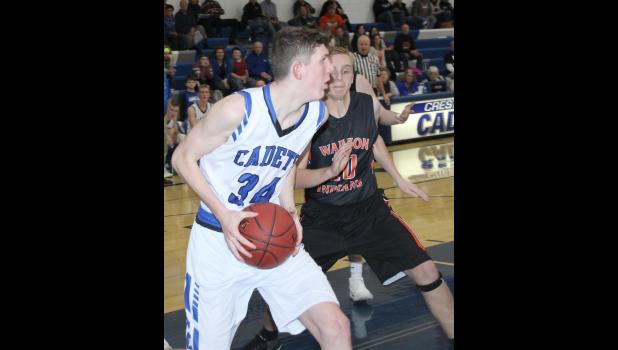 Boston Ferrie races to the basket.