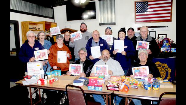 Members of the American Legion Post 135 are accepting donations to provide supplies to military personal as well as help assist people mailing out packages to active military members.